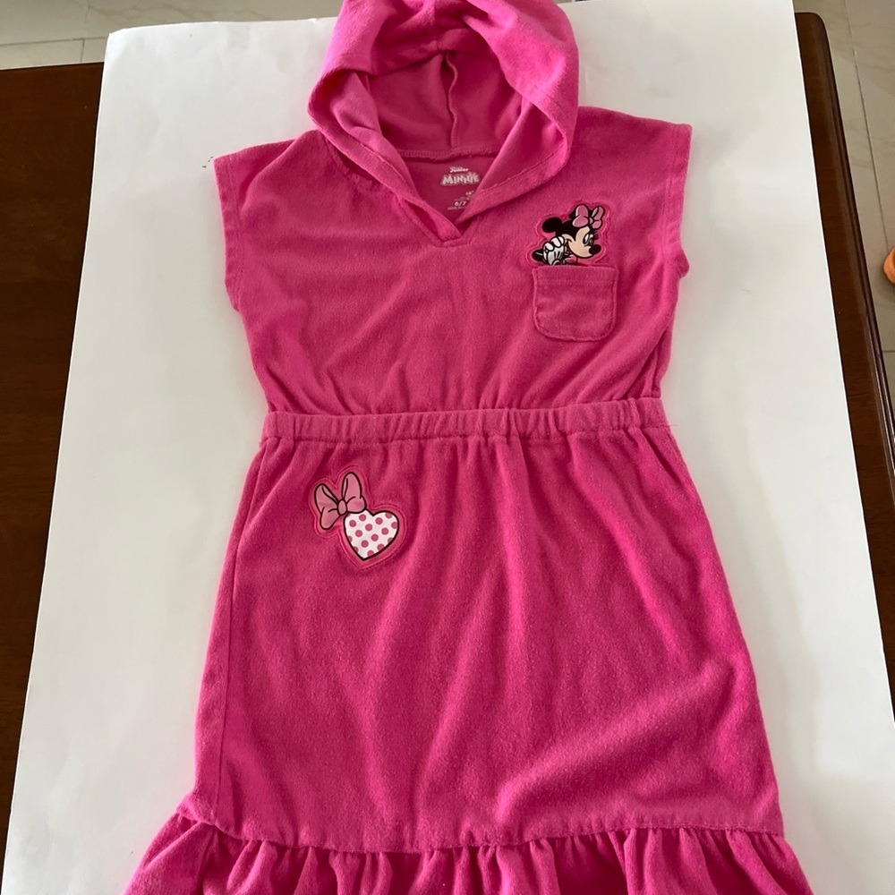 Disney Minnie Mouse Pink Hooded Pajama Robe